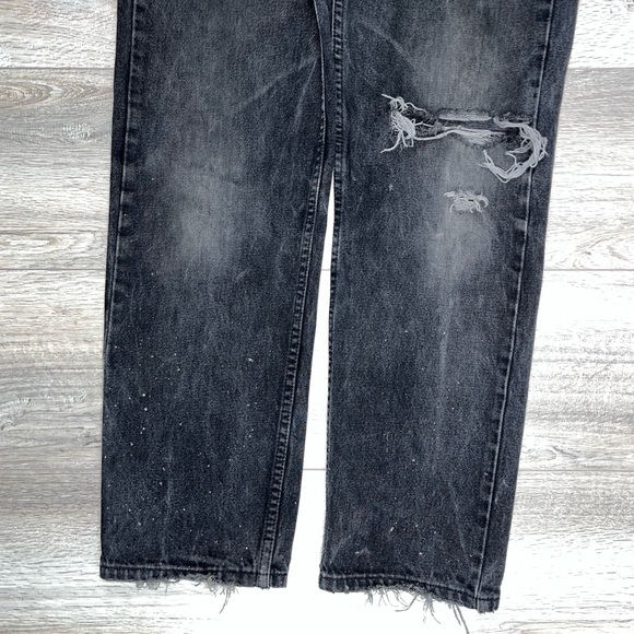 Vintage 505 Levi’s Regular Fit Straight Leg 34/30 Black Wash - Picture 7 of 12